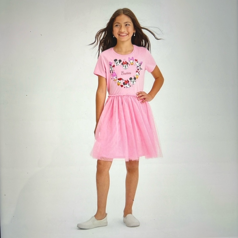 New Disney Girls Minnie Mouse Besties Tulle Dress